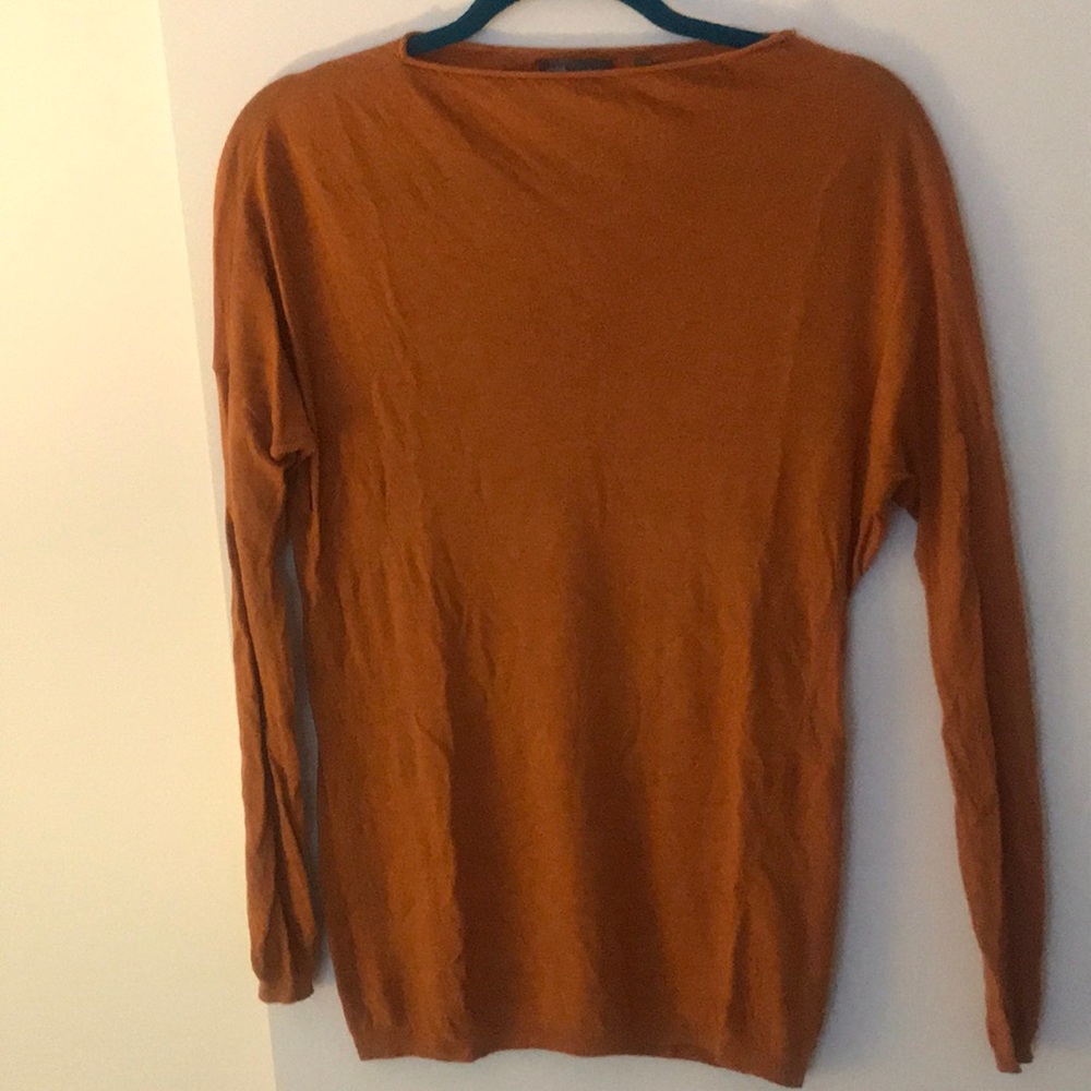 Lightweight orange sweater